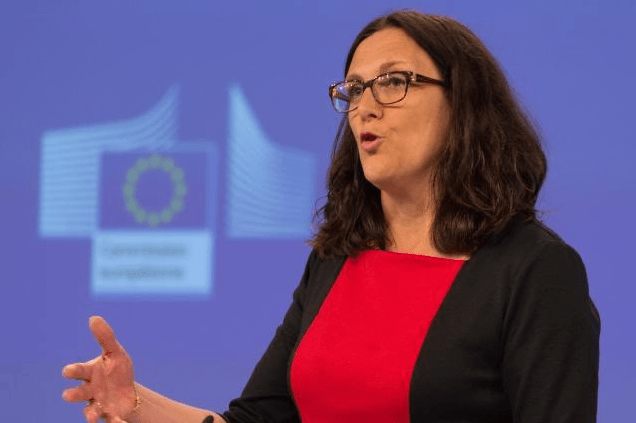 Foto: Comisión Europea. Malmström reiteró “el objetivo de lograr un acuerdo antes de que finalice 2016”.