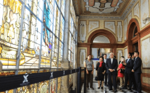 Foto: IE. Tony Tan, presidente de Singapur, en el Museo de Historia Natural durante su vista de Estado a México este jueves.