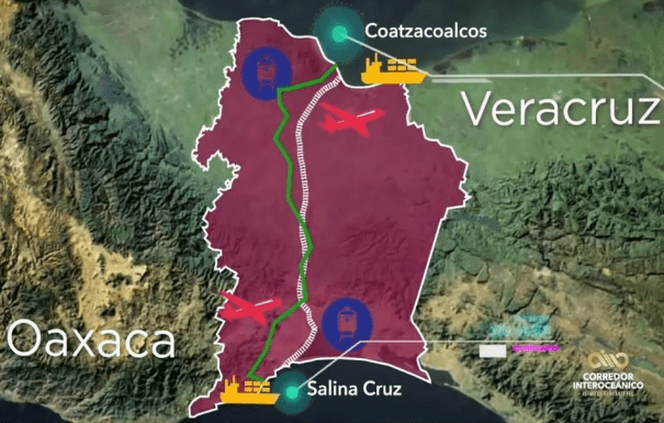 El Corredor Interoceánico del Istmo de Tehuantepec (CIIT) constará de varios modos de transporte y una inversión de 8,000 millones de pesos. The Interoceanic Corridor of the Isthmus of Tehuantepec (CIIT) will consist of several modes of transport and an investment of 8,000 million pesos.