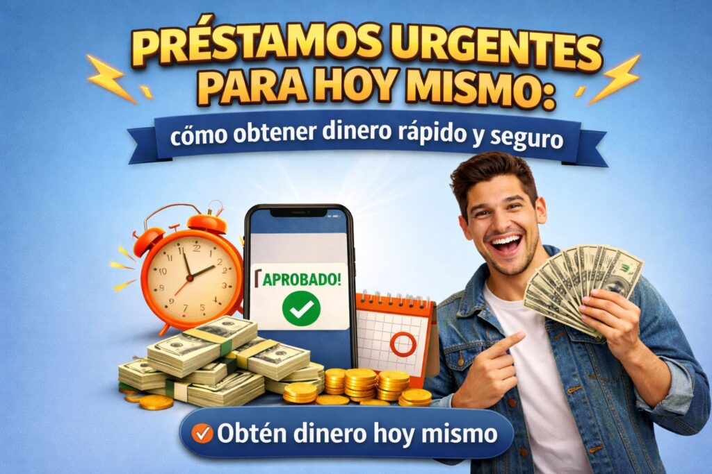 Préstamos urgentes para hoy mismo: cómo obtener dinero rápido y seguro