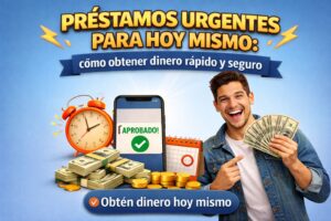 Préstamos urgentes para hoy mismo: cómo obtener dinero rápido y seguro