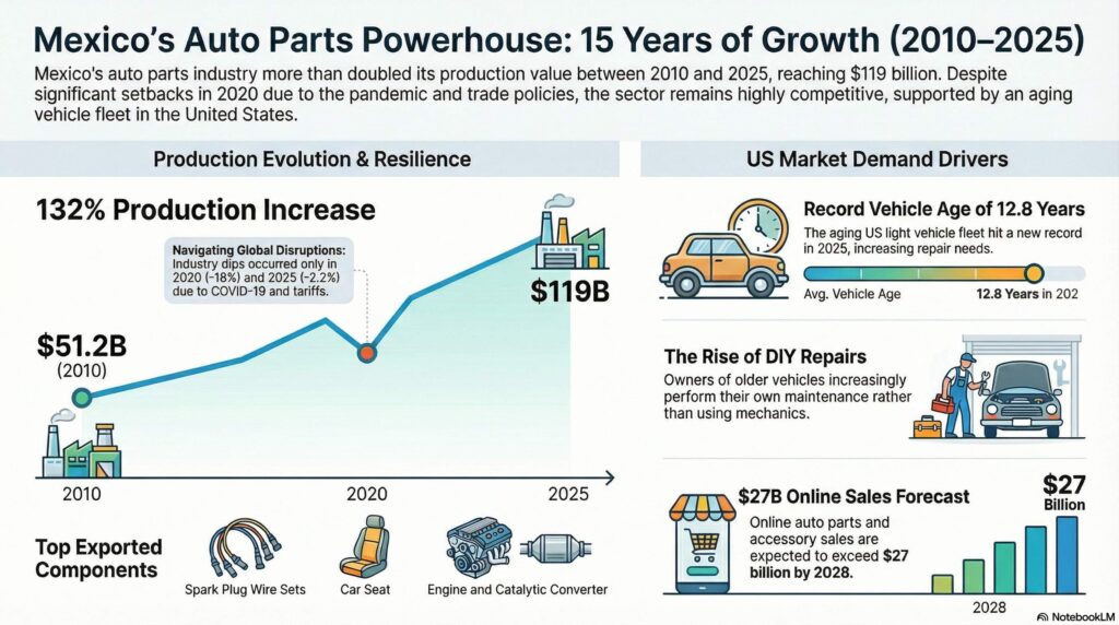 Auto Parts production in Mexico