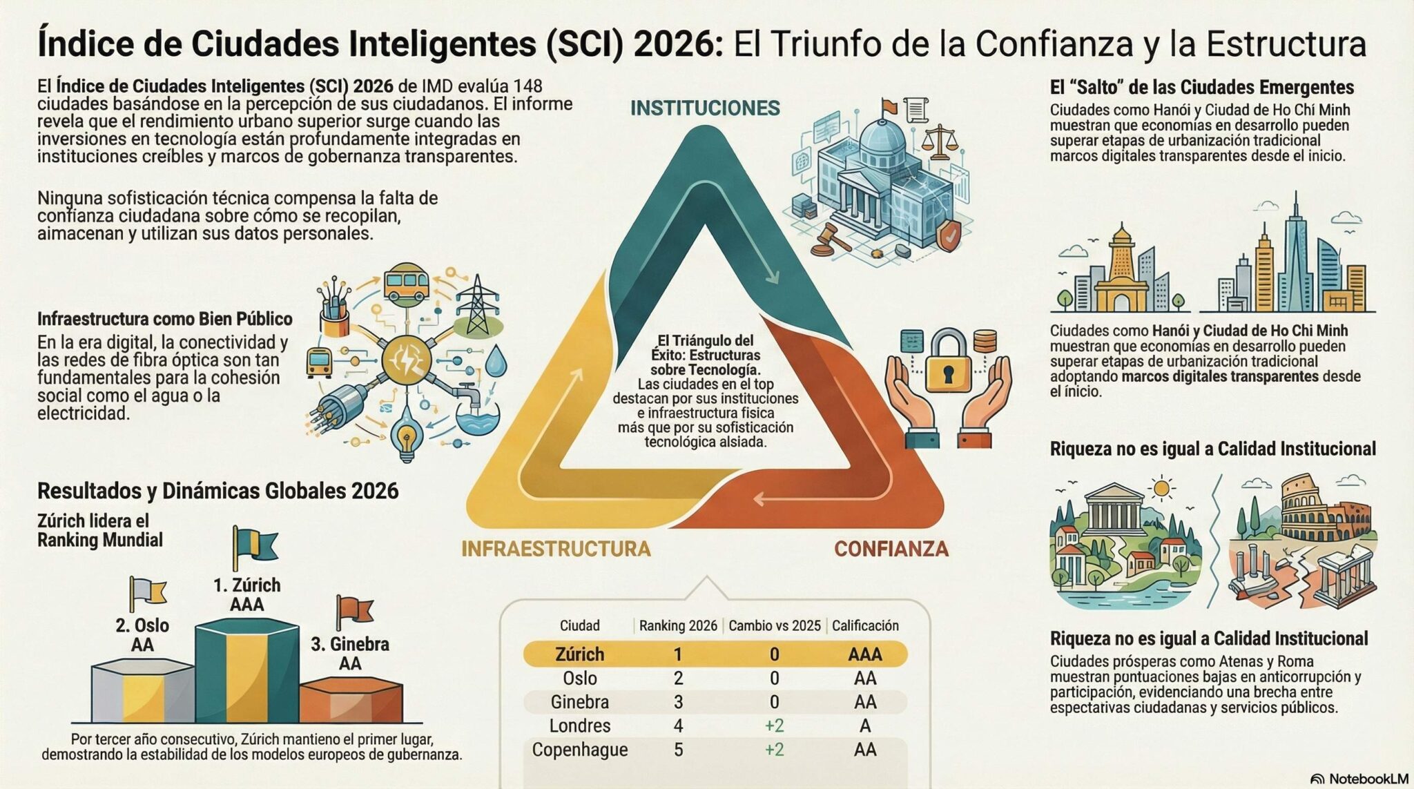 Las 10 Ciudades más Inteligentes del Mundo en 2026: Ranking del IMD ...