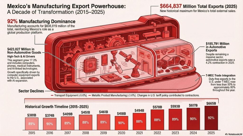 Trends in Mexico's Manufacturing Exports: 2015–2025