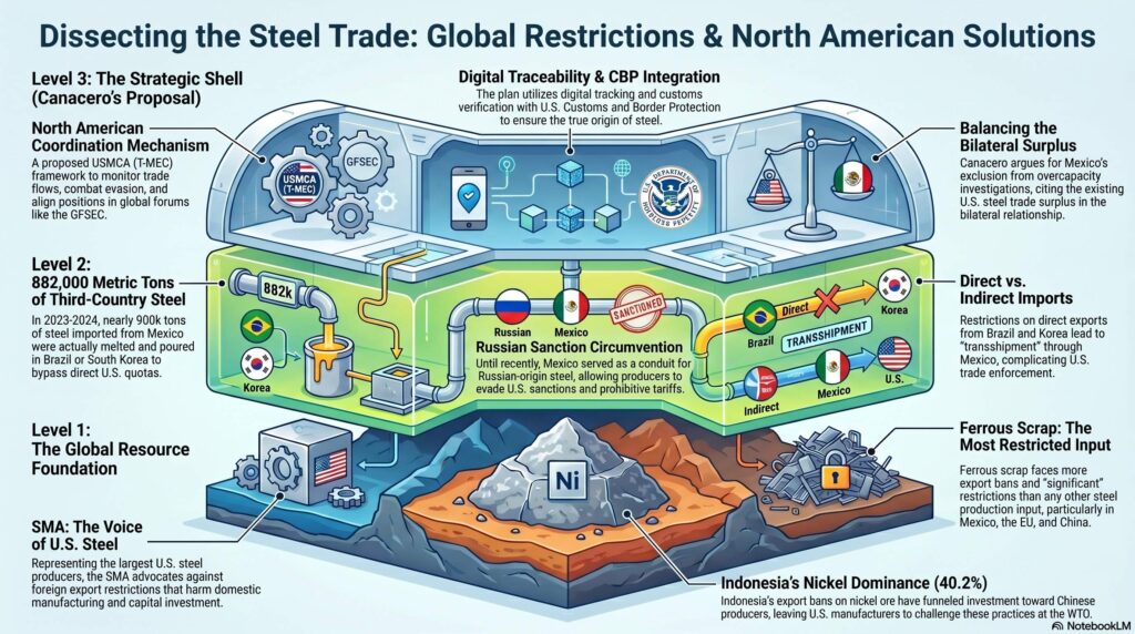 Exportaciones de chatarra ferrosa: SMA cuestiona restricciones en México
