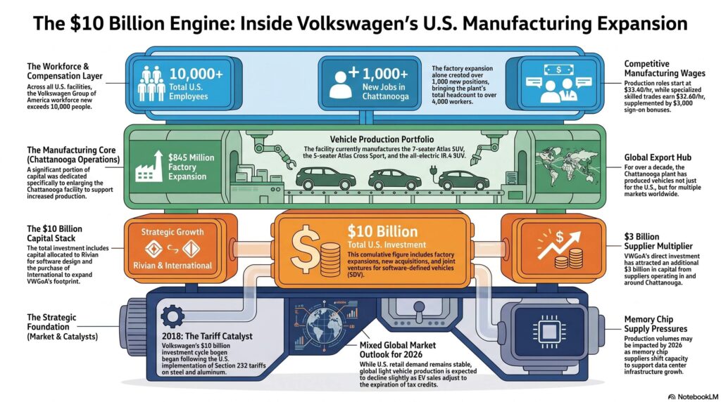 Inversiones de Volkswagen en Estados Unidos suman 10,000 millones de dólares 